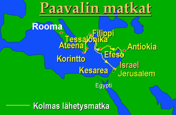 Paavalin 3 lhetysmatka