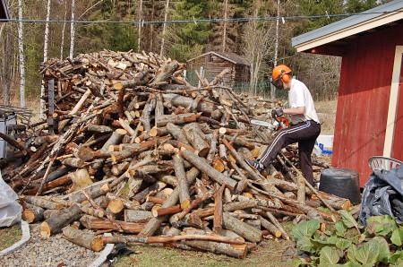Making of firewood
